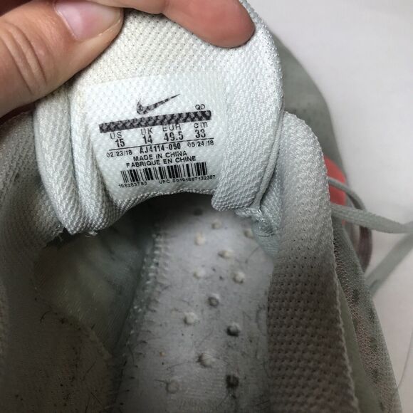 NIKE Zoom Pegasus 35 Turbo AJ4114-060 Grey/Hot Punch Mens Size 15 Shoe Sneaker - Picture 3 of 8